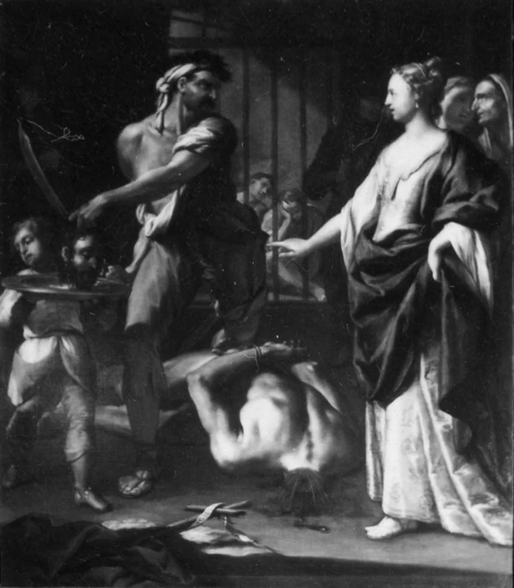 Carnefice presenta a Salome la testa di San Giovanni Battista - Reggio Emilia, attribuito